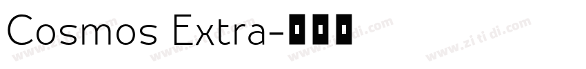 Cosmos Extra字体转换